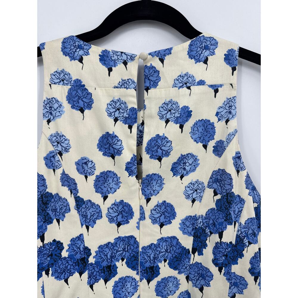 Maggy London Garden Party Floral Fit And Flare Dress Blue and Green Size 6 - Picture 7 of 9